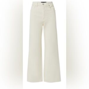Veronica Beard Ecru- Off-White Wide Leg corduroy jeans